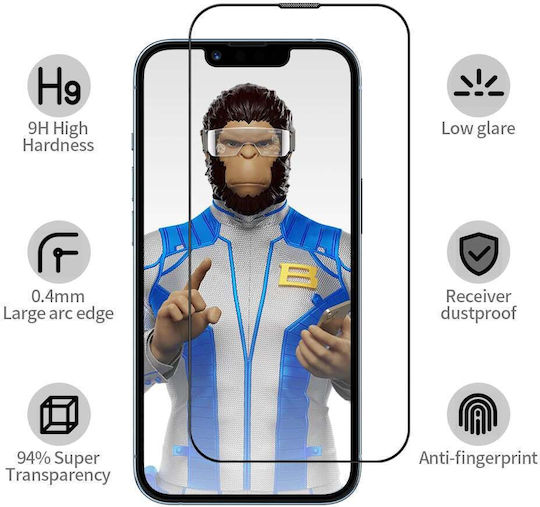 Blueo Tempered Glass Μαύρο (iPhone Air)