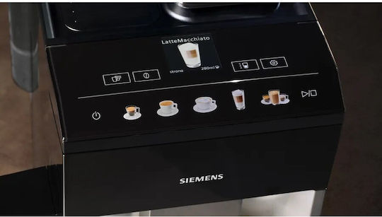 Siemens Eq.500 Automatic Espresso Coffee Machine 1500W Pressure 15bar for Cappuccino with Grinder Black TQ513R01