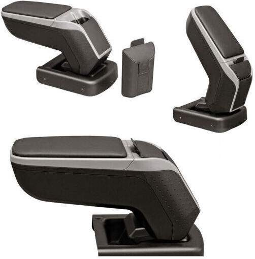 Rati Armster Car Leather Armrest for Chevrolet Cruze 2009-2015 Silver