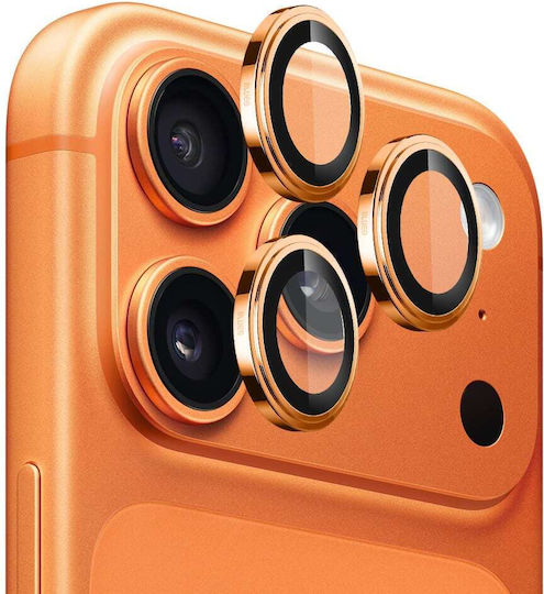 Blueo Lens Glass Camera Protection Tempered Glass Orange for the iPhone 17 Pro, iPhone 17 Pro Max