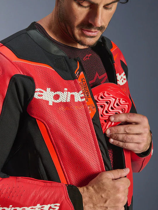 Alpinestars GP Force V2 Air Мъжко Мотоциклетно яке Кожено Червен