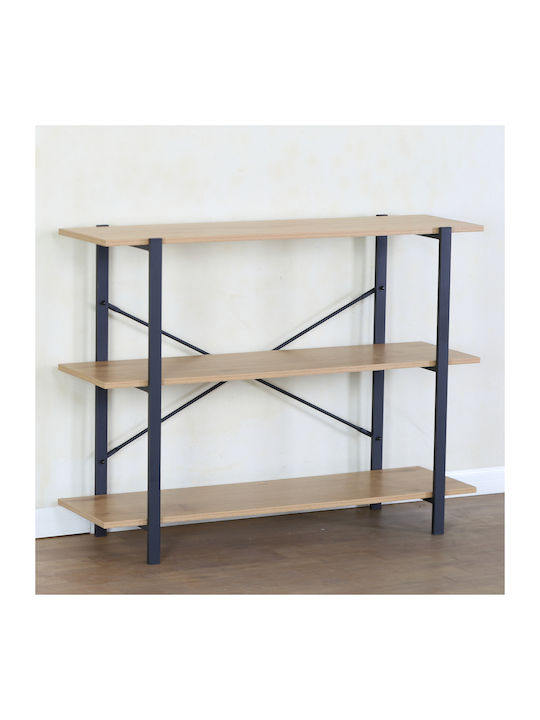Етажерка Ravensby Natural/Black 106x35x80см.
