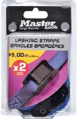 Master Lock Ιμάντας Αποσκευών Αυτοκινήτου 500x2.5cm 2τμχ