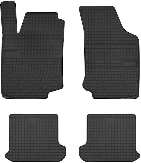 Frogum Set of Front and Rear Mats 4pcs for Volkswagen Golf 1991-1999 Black