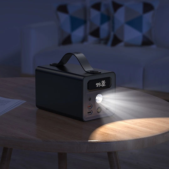 Hoco J138 Power Bank 60000mAh 22.5W with 3 USB-A Ports and 2 USB-C Ports Power Delivery / Quick Charge 3.0 Black