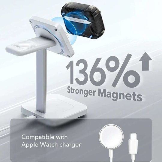 ESR Cyber Hülle Silikon in Silber Farbe für Apple AirPods Pro 3