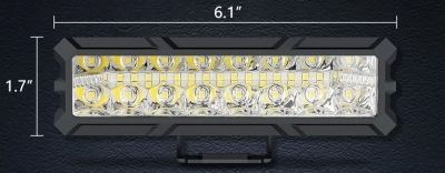 7D Ορθογώνιος Προβολέας Αυτοκινήτου LED Audi 80 Mazda 6 Mercedes-Benz 180 10 - 30V 93W 15.5cm με Λευκό Φωτισμό 1τμχ