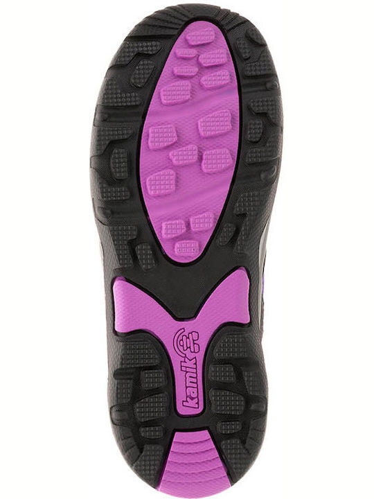 Kids Hiking Boots Waterproof Purple