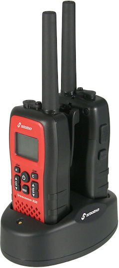 Stabo Freecomm 850 Set Walkie Talkie με Μονόχρωμη Οθόνη Σε Πορτοκαλί Χρώμα