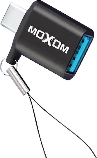 Moxom Конвертор USB-C мъжки към USB-A женски Черен 1бр 6442