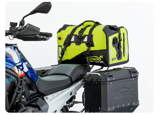 Loboo Waterproof Motorcycle Tail Bag 40lt Black