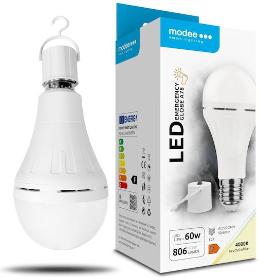 Modee Lighting LED-Lampe 7.5W für Fassung E27 Naturweiß 806lm
