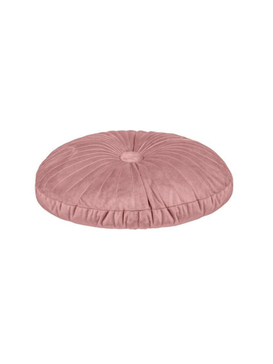 Sofa-Kissen aus Samt Rosa Nude 35x35cm
