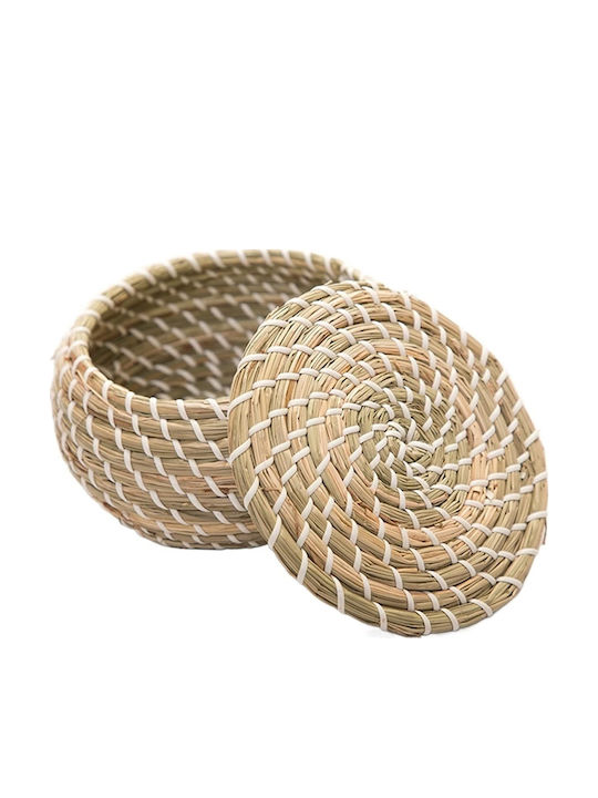Set de coșuri decorative cu capac 3buc