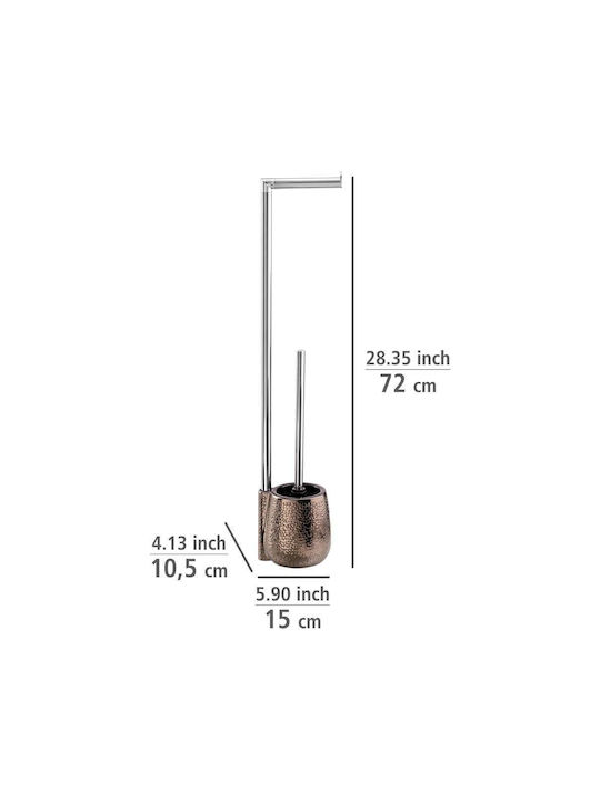 Wenko Wenko Inox Bathroom Accessory Set Brown