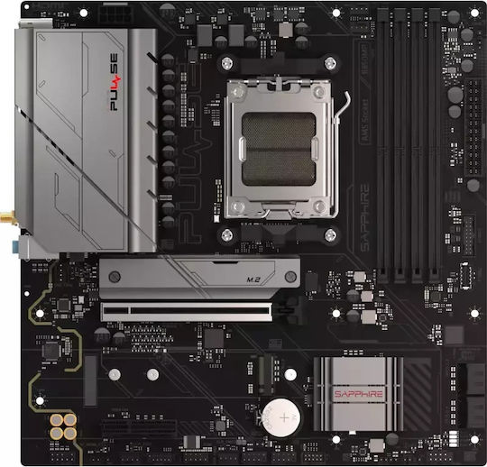 Sapphire Pulse B850M Wifi Дънна платка Micro ATX с AMD AM5 Сокет