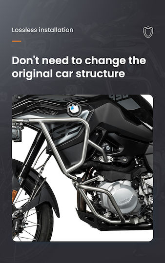 Bmw F850gs 2023 Crash Bar Color Sandblasting Electrolysis Silver Electrostatic Spraying Black