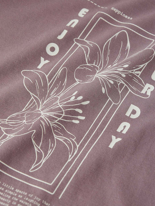 Kids' Shirt Long Sleeve Mauve Orchid