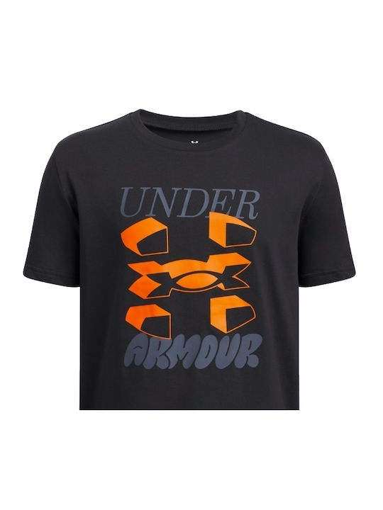 Kids' T-shirt Black Big Logo Ss