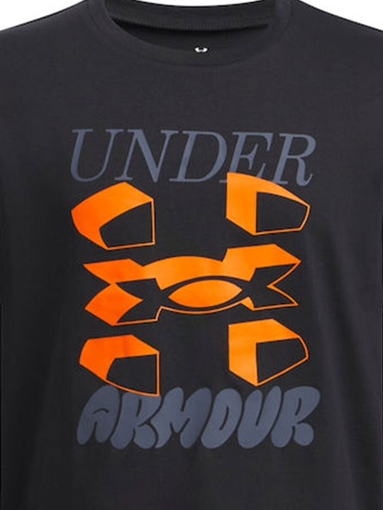 Kids' T-shirt Black Big Logo Ss
