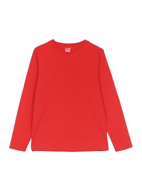 Kids Long-Sleeved Red Blouse