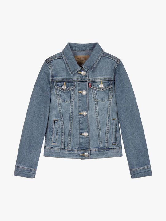 Kids' Denim Jacket Short Blue