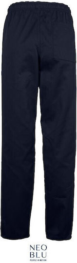 Chef Pants Drawstring Edmond-04457 Neoblu Dark Blue