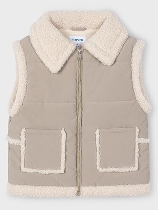 Kinder Freizeitjacke Ärmellos Brown