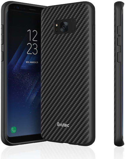 Evutec Back Cover Aramid Fiber 0.75mm Magnetic Black (Galaxy S8+)