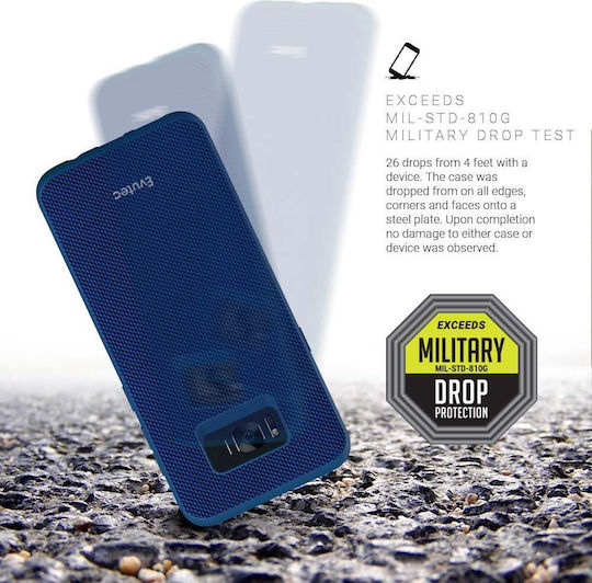 Evutec Back Cover Σιλικόνης Μαγνητικό Μπλε (Galaxy S8+)