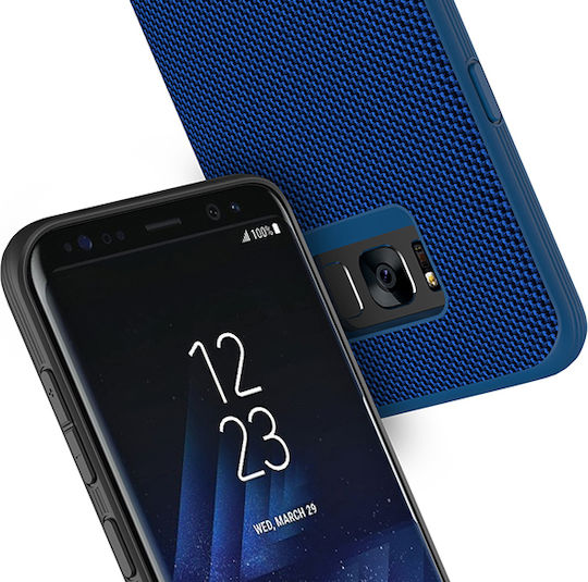 Evutec Back Cover Σιλικόνης Μαγνητικό Μπλε (Galaxy S8+)