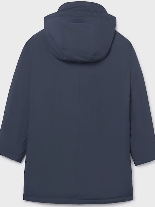 Kids' Parka with Hood Navy Blue