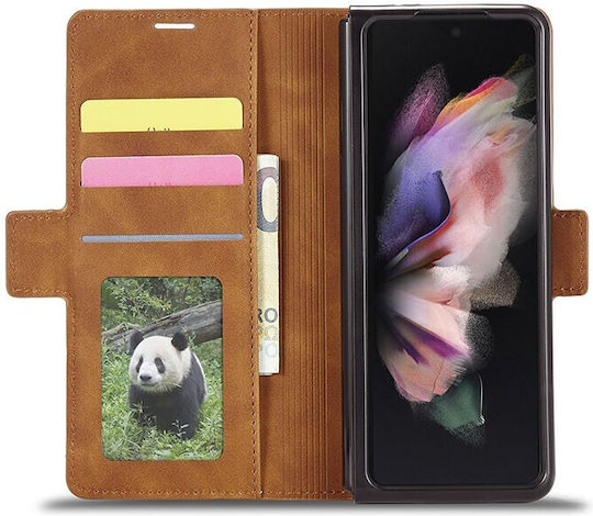 Forwenw Dream Series Портмоне Изкуствена кожа Кафяв (Galaxy Z Fold 3)