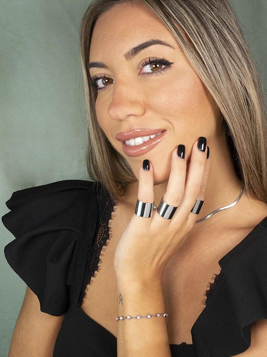 Theodora's Jewellery Γυναικείο Δαχτυλίδι από Ατσάλι Επιχρυσωμένο