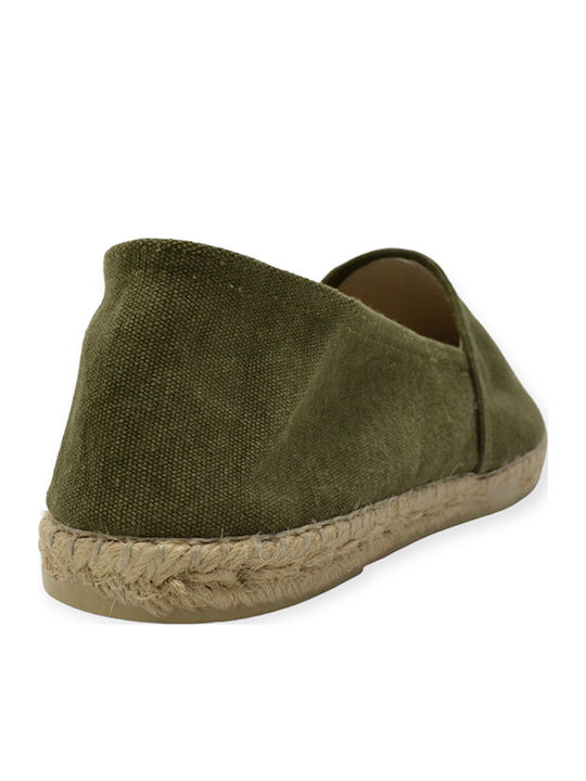 Women's Fabric Espadrilles Khaki