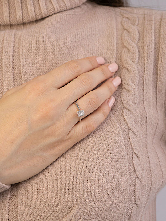 Diamond Group Single Stone with Diamond