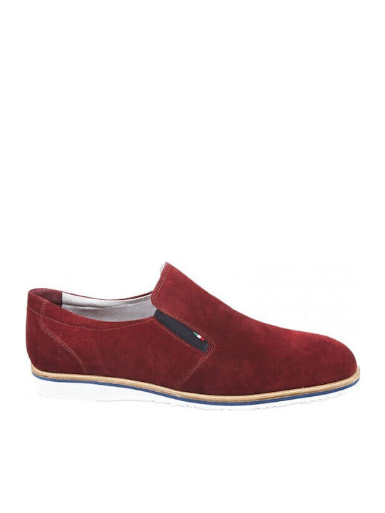 Leder Herren Freizeitschuhe Rot