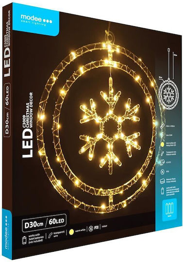 61 Lights LED Warm White Battery in String 1pcs