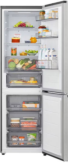 LG Combină frigorifică 333lt Total NoFrost Î186xL59.7xA67.4cm. Inox GBBSJ10DPY