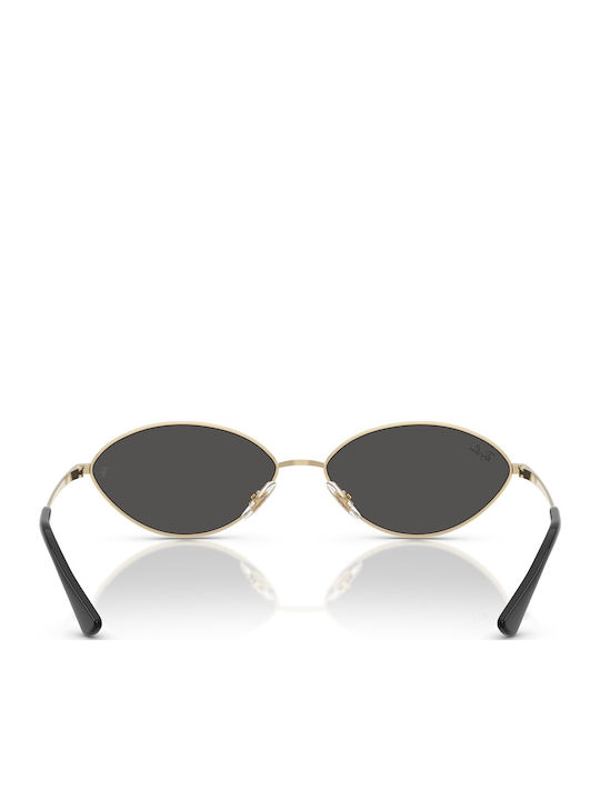 Ray Ban Women’s Sunglasses with Gold Metallic Frame and Black Lens RB3757 9213/87
