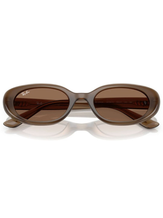 Ray Ban Γυναικεία Γυαλιά Ηλίου με Καφέ Κοκκάλινο Σκελετό και Καφέ Φακό RB4441D 677973