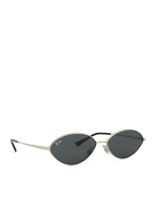 Ray Ban Women’s Sunglasses with Gold Metallic Frame and Black Lens RB3757 9213/87