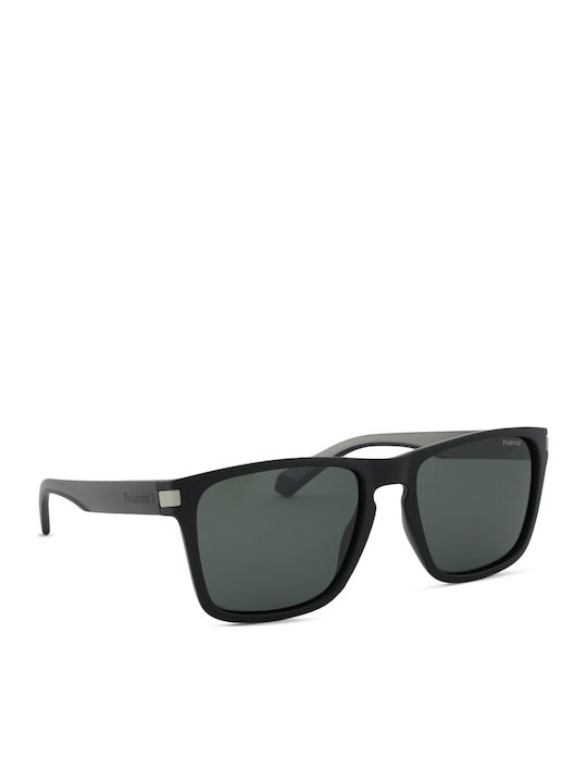 Polaroid Men's Sunglasses with Black Plastic Frame and Black Polarized Lens PLD2139/S O6W/M9