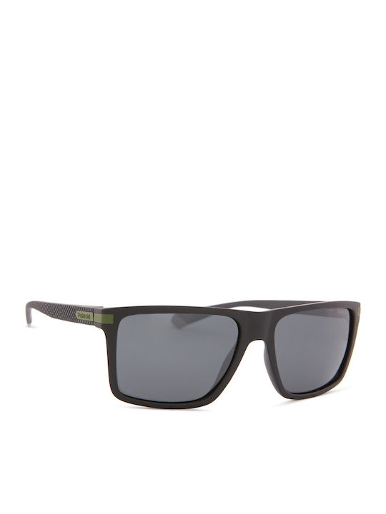 Polaroid Men's Sunglasses with Black Plastic Frame and Green Polarized Lens PLD2098/S 7ZJ/M9