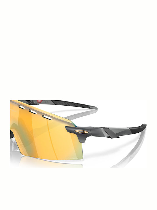 Oakley Encoder Strike Vented Γυαλιά Ηλίου με Μαύρο Σκελετό με Καθρέφτη Φακό OO9235-06