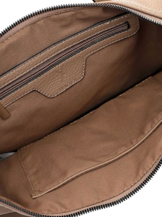 Damentasche Shopper Schultertasche Taupe