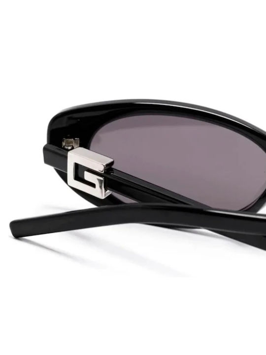 Gucci Damenten Sonnenbrillen mit Schwarzem Horn umrandetem Rahmen und Grauen Gläsern GG1680S 001