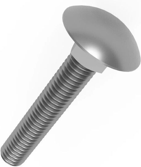 Schlittenbolzen Inox DIN 603 mit Durchmesser M12 und Länge 80mm 10Stück