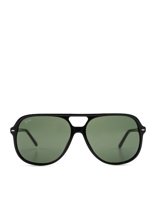 Ray Ban Ανδρικά Γυαλιά Ηλίου με Μαύρο Κοκκάλινο Σκελετό και Πράσινο Φακό RB2198 901/31