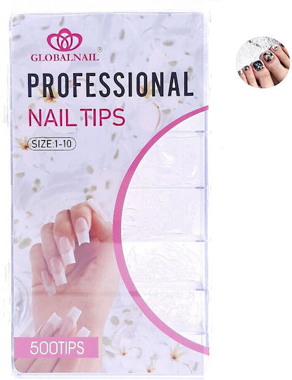 Globalnail Of foot 10 different sizes Globalnail Nail Tips Transparent 500pcs IS-46678845
